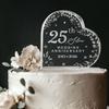 25th Wedding Anniversary Acrylic Cake Topper, 25 th Anniversary Decorations, 25 Wedding Topper, 25 Years Of Marriage Gifts (25th Anniversary 2026) view 1