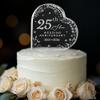 25th Wedding Anniversary Acrylic Cake Topper, 25 th Anniversary Decorations, 25 Wedding Topper, 25 Years Of Marriage Gifts (25th Anniversary 2026) view 2