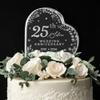 25th Wedding Anniversary Acrylic Cake Topper, 25 th Anniversary Decorations, 25 Wedding Topper, 25 Years Of Marriage Gifts (25th Anniversary 2026) view 3