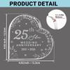 25th Wedding Anniversary Acrylic Cake Topper, 25 th Anniversary Decorations, 25 Wedding Topper, 25 Years Of Marriage Gifts (25th Anniversary 2026) view 4