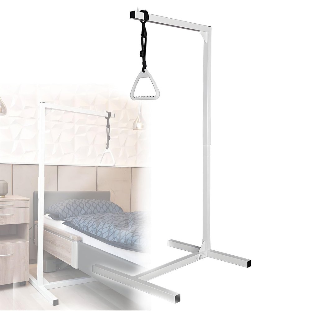 HuanSebesity Bed Mobility Aids Bedside for Elderly Disabled Pull up Assist Handles Get up Bariatric Handicap Rail Disability Adaptive Living Bed Sit Assistance Bed Helper