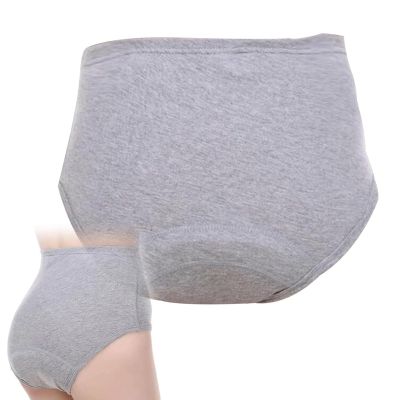 2 Pcs Incontinence Underwear for Women Washable Leak Proof High Absorbent Womens Incontinence Panties for Bladder LeakageGrey,2XL