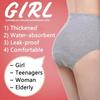 2 Pcs Incontinence Underwear for Women Washable Leak Proof High Absorbent Womens Incontinence Panties for Bladder LeakageGrey,2XL view 3