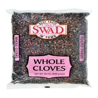 SWAD (Laung) Whole Cloves 28oz (800g) Premium Aromatic Spice from India|Natural Aroma Ideal for Cooking, Baking Tea, Pomander Balls & Potpourri & Home Remedies NON-GMO|Kosher|Vegan|Gluten Friendly