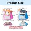 FERENLI 20 Pack Cartoon Gift Bags with Handle Clear Window Self Sealing Snacks Plastic Goodie Bags for Birthday Baby Shower Party Favor (9.8x10.2 inch, Mixed) view 2