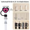 Heart Straw Covers Cap for Stanley Cup, Silicone Straw Toppers Lids for Stanley 20/30/40 Oz Tumblers, Reusable Tip Protectors, Dishwasher Safe, Dust-Proof & Splash-Proof (8 Pcs) view 3
