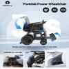 100% Carbon Fiber Electric Wheelchair, Lightweight, Foldable view 3