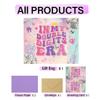 10th Birthday Pink Gift Bag - In My Double Digits Era Iridescent Birthday Gift Bag Party Favors Bags with Tissue Paper Greeting Card Envelope for 10 Years Old Teen Girl Big Sister Music Singer 12 Inch view 4