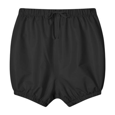 Codida Adult Leakproof Plastic Pants Diaper Cover, Washable Incontinence Underwear, Reusable Briefs for Men and Women (Black-S)