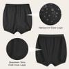 Codida Adult Leakproof Plastic Pants Diaper Cover, Washable Incontinence Underwear, Reusable Briefs for Men and Women (Black-S) view 4