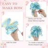 MECCANIXITY 12pcs 4 Inch Large Pull Bows for Gift Wrapping, Dark Green Ribbon Bow for Christmas Party Wedding Valentine's Day Presents Gift Baskets Decoration view 3
