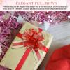 MECCANIXITY 12pcs 4 Inch Large Pull Bows for Gift Wrapping, Dark Green Ribbon Bow for Christmas Party Wedding Valentine's Day Presents Gift Baskets Decoration view 4