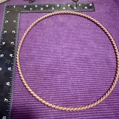 Tensor Ring for Smart Meters, Copper Twisted Wire, EMF Protection Device (7.5")