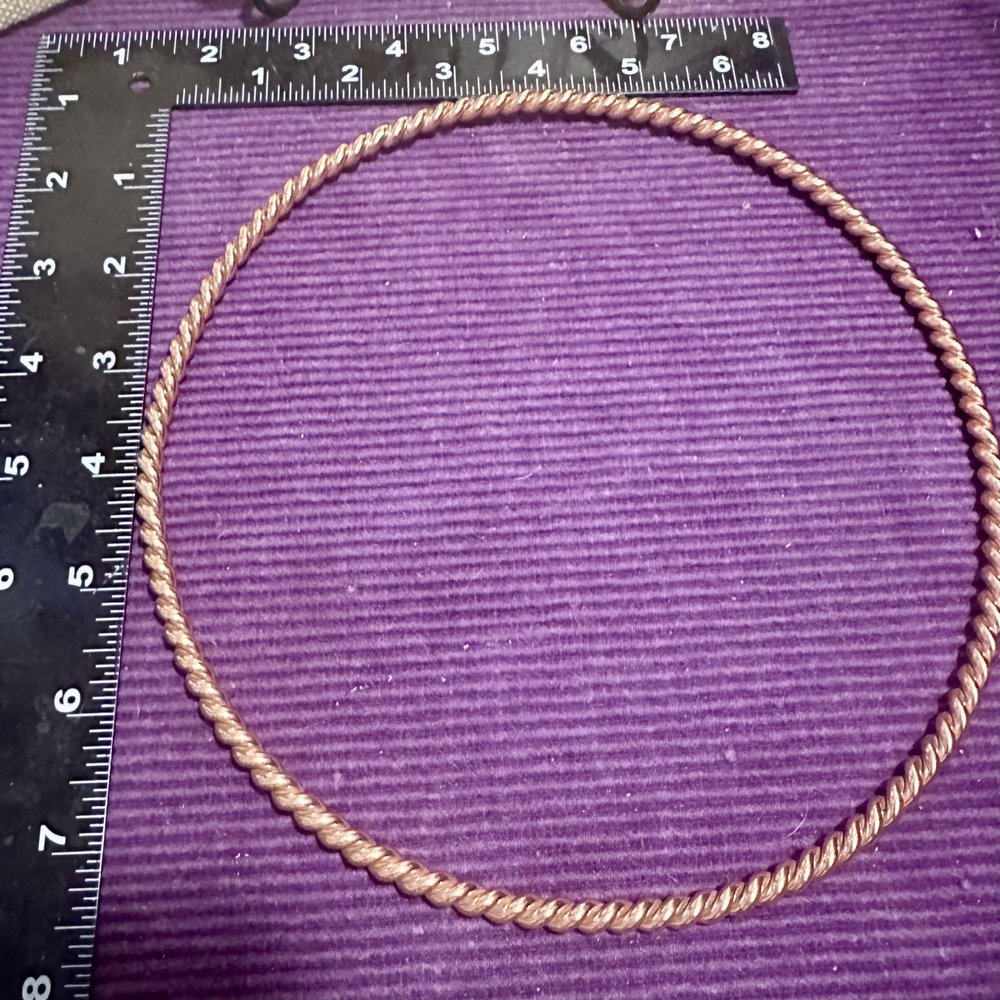 Tensor Ring for Smart Meters, Copper Twisted Wire, EMF Protection Device (7.5")