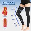 ZOECALA Thigh High Medical Compression Stockings For Women & Men,15-20 mmHg Thigh High Compression Socks,Footless Graduated Support Hose with Silicone Dot Band-Ideal for Varicose Veins,Edema,Swelling view 3