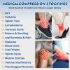 ZOECALA Thigh High Medical Compression Stockings For Women & Men,15-20 mmHg Thigh High Compression Socks,Footless Graduated Support Hose with Silicone Dot Band-Ideal for Varicose Veins,Edema,Swelling view 4