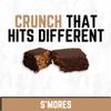 Battle Bars Crispy Protein Bar, 17g Protein per serving - Gluten Free, No Artificial Flavors or Colors - Veteran Founded - S'Mores (60g) 12 Count view 3