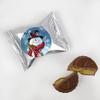 12 Pack Jolly Snowman Stickered Individually Wrapped Dubai Milk Chocolate Truffles For Holiday Party Favors, Christmas Gifting, Festive Event Giveaways & More view 1