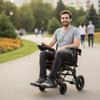 Lightweight Foldable Electric Wheelchair for Adults, 220 lbs Capacity Portable Power Wheelchair with Ergonomic Seat, Compact 55x85x107 cm for Travel & Indoor Outdoor Use view 1