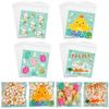 100 Pcs Easter Cookie Bags - 4" x 4" Self-Sealing Easter Cellophane Treat Bags, 4 Adorable Designs Small Clear Plastic Candy Bags for Spring Party Favors, Mini Goodie Bags for Egg Fillers & Snacks view 1
