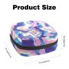 Abstract Marble Texture Pattern Portable Period Bag for School, Sanitary Napkin Storage Bag for Girls Women Teens, Sanitary Napkin Period Pad Purse, Small Make Up Coin Pouch view 2
