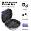 Abstract Marble Texture Pattern Portable Period Bag for School, Sanitary Napkin Storage Bag for Girls Women Teens, Sanitary Napkin Period Pad Purse, Small Make Up Coin Pouch view 4