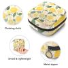Sanitary Napkin Storage Bag, Lemon Tampons Holder for Purse, Menstrual Cup Pouch, Sanitary Pad Holder, Soft Period kit Bag for Women Girls Teens view 3
