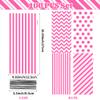 100 Pcs Pink Cellophane Treat Bags, 5x11" Pink Polka Dot & Stripe Goodie Bags for Candy, Cookies & Party Favors, Pinks Plastic Gift Bags with Twist Ties for Wedding, Birthday, Baby Shower, Bakery view 2