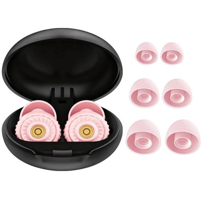 Vestamore Reusable Silicone Earplugs for Sleep, Soft Noise-Canceling Ear Plugs, Two Pairs of Tips Included for Custom Fit