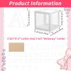 12 Pcs Transparent Balloon Boxes Clear Balloon Boxes with 99 Letters for Baby Shower Gender Reveal Grad Birthday Party Bridal Wedding Anniversary Backdrop Decoration (White) view 2