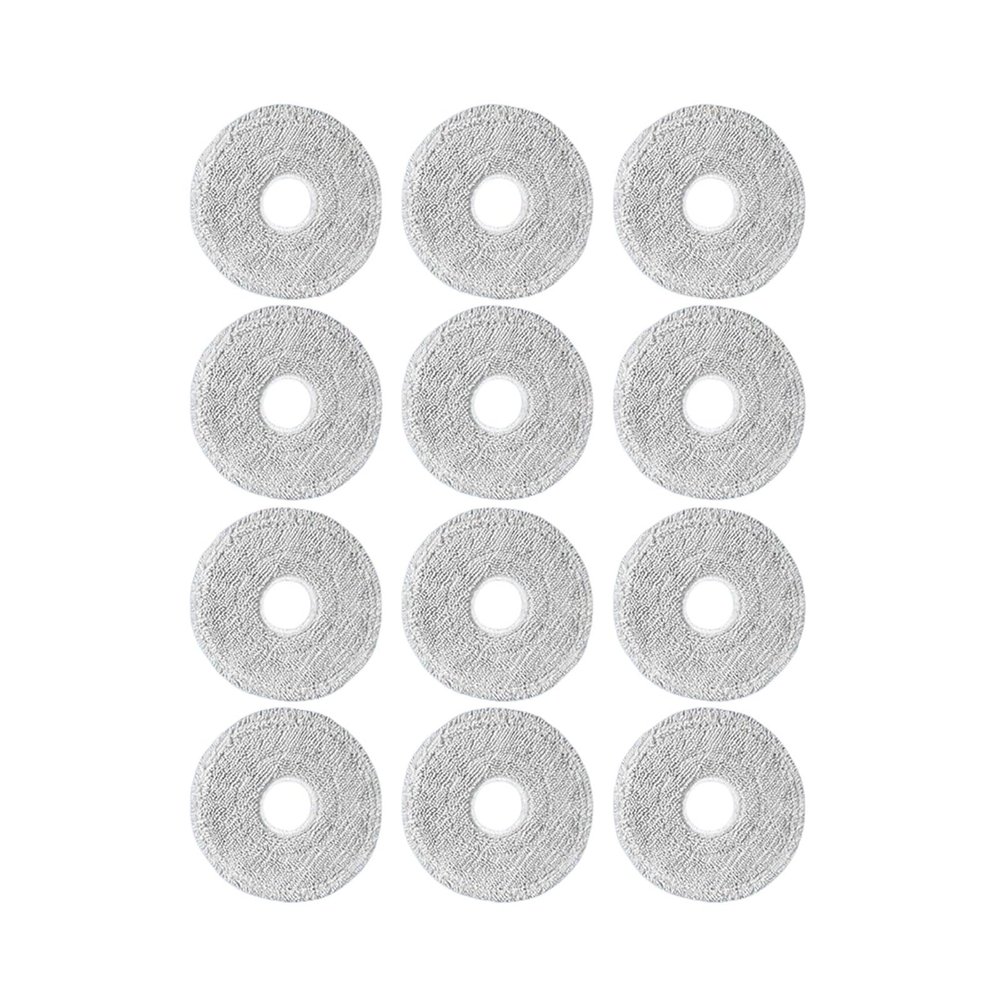 12PCS Mop Cloth ReplacementCompatible For Dreame Mova E30 Ultra / L10s Ultra Gen 2 / L10s Pro Ultra Heat / X30 Ultra - Vacuum Cleaner Spare Parts Accessories