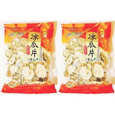 Dried Lianggua Piece, Dried Bitter Melon,Traditional Asian Ingredient, 5.3oz/150g, 2-Pack