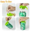 2-Pack BPA-Free Soda Can Lids with Straw - Reusable Lids for Seltzer, Juice & Beverage, Silicone Straws Included Drink Covers Children's Day (Orange) view 3