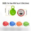 2-Pack BPA-Free Soda Can Lids with Straw - Reusable Lids for Seltzer, Juice & Beverage, Silicone Straws Included Drink Covers Children's Day (Orange) view 4
