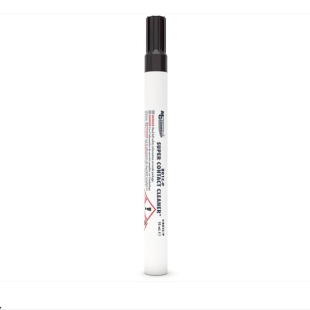 801C-P, Super Contact Cleaner Pen w/Polyphenylether,0.35 oz (10 mL),Light Yellow
