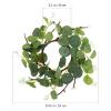 DOITOOL 6pcs Candle Rings Artificial Eucalyptus Leaves Wreaths Garland Ring for Pillars Candle Holders for Wedding Party Table Centerpiece view 2