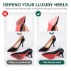 Shoe Sole Bottom Protector Grips - Welnove 6 Pcs Non Slip Shoe Bottom Protector for Women High Heels - Self-Adhesive Sole Guard Anti-Slip Pads for Men Boots - Silicone Shoe Sole Covers (Clear) view 3
