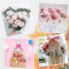 Anenog 2Pcs Cellophane Wrap Roll Transparent Colored Cellophane Wrap Roll Cellophane Paper Rolls for Gift Baskets, Treats, DIY Crafts, Christmas Gifts Packaging(White) view 4