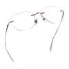 LifeArt Blue Light Blocking Glasses,Computer Reading Glasses,Titanium Rimless Frame,Stylish for Men&Women(Purple,+4.00 Magnification) view 1
