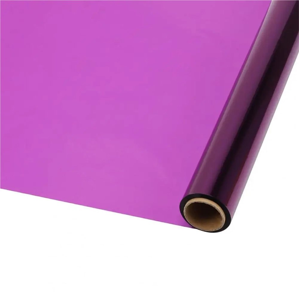 Anenog 2 Roll Cellophane Wrap Roll 40CMx30M Cellophane Wrap Roll Colorful Waterproof Cellophane Wrapping Paper For Festive Gift Box Packaging Heavy-duty Diy(Purple)