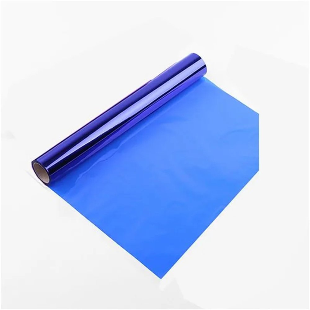 Anenog Cellophane Wrap Roll Colorful Transparent Cellophane Roll Film Gift Bags For Christmas Candy Flower Wrapping Valentine's Day Packaging Bags(Blue)