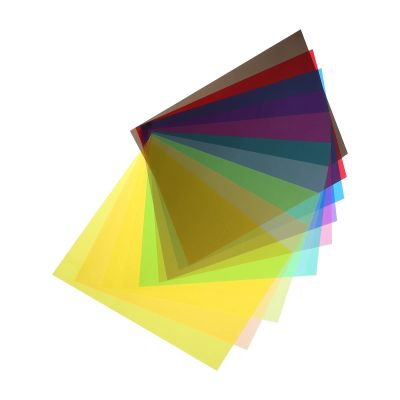 30 Pcs Colored Cellophane Sheets Multicolor PVC Film Sheets A4 Transparent Glass Paper for Crafts Decorations Durable Cellophane Wrap Roll Light Diffuser
