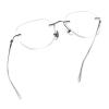 LifeArt Blue Light Blocking Glasses,Computer Reading Glasses,Titanium Rimless Frame,Stylish for Men&Women(Silver,+2.50 Magnification) view 1