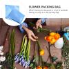 Anenog 15 Sheets Gift Wrapping Paper Colorful Cellophane Sheets Fresh Flower Bouquet Wrap for Birthday Festival Gift Packaging Supplies view 4