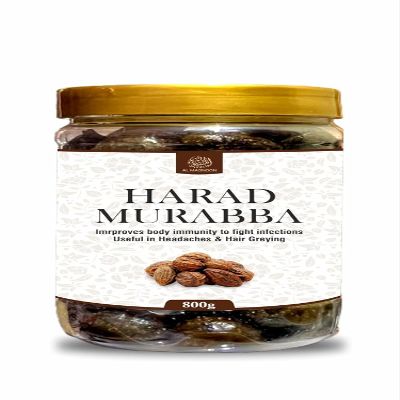 Harad Murabba Traditional Herbal Preserve, Natural Immunity Booster, Terminalia Chebula Fruit, 800g Glass Jar