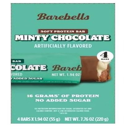 Barebels Soft Minty Chocolate Protein Bars - 7.76oz/4 Bars - 16gms Protein