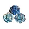 CHYIFSHIYM Natural Labradorite Rose Carving 1.51.4in Handcrafted Healing Crystal Flower for DIY Jewelry, Pendant, and Home Energy Dcor view 1