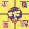 BAZARBUL International Snack Box, 12+ Global Snacks and Treats, Universal Snacking Experience Gift Box for Adults, Teens and Kids (Mini, 12, Count) view 2
