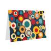 WXXWXD Colorful polka dots Printed Gray Greeting Cards - with Envelopes, 6x4 inches, suitable for holiday parties, birthdays, weddings and events view 2