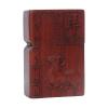 2025 New Natural Red Sandalwood for Zippo Lighter Case - Hand-Carved Rosewood Shell Box - Replacement Case Only (Not Include Insert) (Zodiac Sheep) view 1